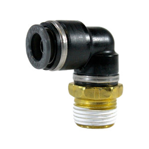 Midland Industries 690404SC D.O.T. Push-to-Connect 90° Elbow, Composite, 1/4 in. PTC x 1/4 in. MNPT