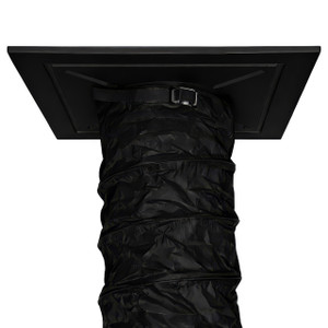 Flexaust Black PVC Coated Polyester Ceiling Tile AC Hose Kit 20 in. Dia.