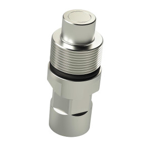 Holmbury FSC16-M-12N 5/8 in. Carbon Steel Flat Face Screw Coupling 3/4 NPTF W/ Nitrile Rubber Seal - Male