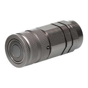 Holmbury HQ10-F-08S 3/8 in. Carbon Steel Flat Face Coupling 3/4-16 UNF, ISO 16028 W/ Nitrile Rubber Seal - Female