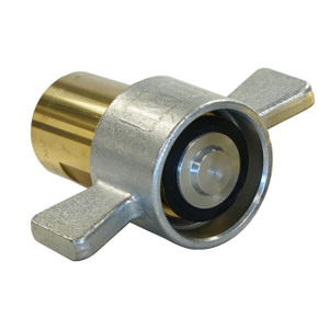 Holmbury WSC32-M-20N 1 1/4 in. Brass Screw Coupling 1 1/4 NPTF W/ Nitrile Rubber Seal - Male