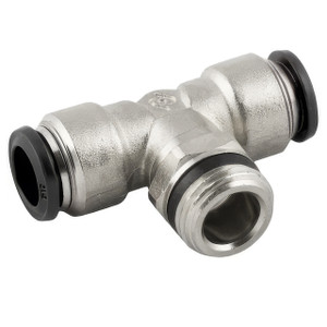 AIGNEP 50210N-12-1/2, 12 mm Push-To-Connect Fitting Tube x 1/2 in. Branch Tee Swivel - Pack of 10