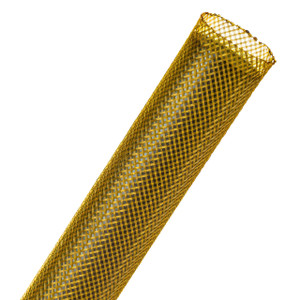 Techflex PTN0.50YL Flexo PET 1/2 in. x 100 ft. Braided Sleeve, Yellow
