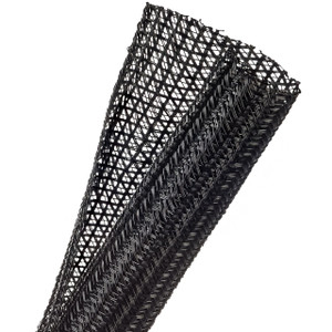 Techflex F6N0.25BK Flexo F6 1/4 in. x 100 ft. Braided Sleeve, Black