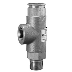 Kunkle SS Pressure Relief Valve 3/8 in. FNPT Inlet x 1/2 in. FNPT Outlet, 260 PSI, 14.5 GPM