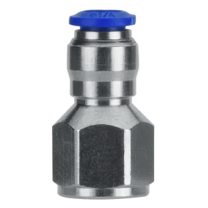 AIGNEP 88030-06-04, 3/8 in. Push-To-Connect Tube x 1/4 in. Straight Female Fitting, NPTF