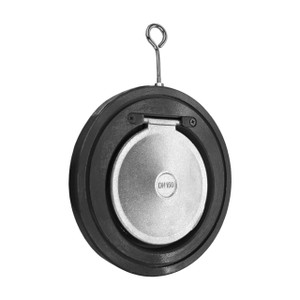 Titan Flow Control CV12C0400 4 in. Carbon Steel Short Pattern Wafer Swing Check Valve w/ Nitrile Rubber Seat & Seal - ASME Class 150