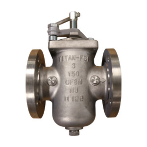 Titan Flow Control BS85LS1200 12 in Simplex Basket Strainer w/ Clamp Cover & Perforated Basket 80 Mesh, Stainless Steel, Flanged - Class 150