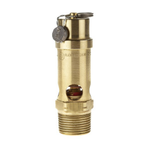 Conrader SRV530-3/4-165 3/4 in. Soft Seat Safety Valve, Brass, ASME, CRN Certified, 165 PSI