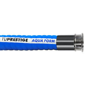 Tudertechnica Tuprestige Aqua 1 in.  Water Delivery Hose Assemblies 250 PSI w/ Stainless Steel Tri-Clamp Ends