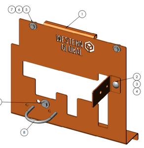 Western Global WFR12104210 Pump Bracket Kit Carbon Steel