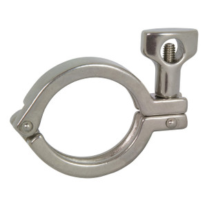 JME 13MHH 8 in. Single Pin Clamp, 304 Stainless Steel