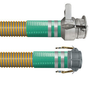 Kuriyama VaporFlex 4 in. Heavy Duty Reinforced Vapor Recovery Hose Assemblies w/ Part C Female Coupler x Dixon VR4040CS-AL with Handle Ends