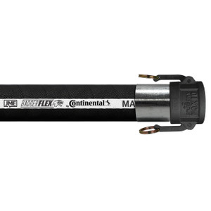 BadgerFlex 4 in. Black Softwall Hose Assemblies w/ Pact C Female Couplers - 50 PSI