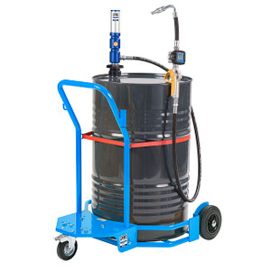 BadgerLube 503 3:1 Wheeled Oil Drum Kit, Air Operated, 6.6 GPM