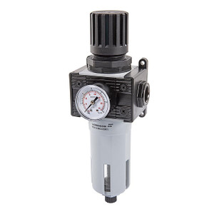 BadgerLube 1/2 in. Pressure Regulator w/ Filter and Gauge