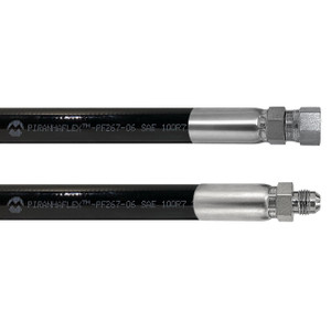 Kuriyama Piranhaflex PF267 3/8 in. Hydraulic Hose Assembly w/ Male JIC Seat x Female JIC Seat