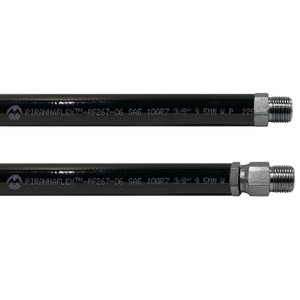 Kuriyama Piranhaflex PF267 1/2 in. Hydraulic Hose Assembly w/ Male NPT x Swivel Male NPT Ends