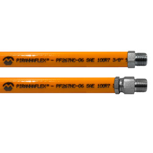 Kuriyama Piranhaflex PF267NC 1/4 in. Hydraulic Hose Assembly w/ Male NPT x Swivel Male NPT Ends