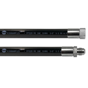 Kuriyama Piranhaflex PF528 1/4 in. Hydraulic Hose Assembly w/ Male JIC Seat x Female JIC Seat