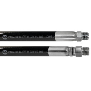 Kuriyama Piranhaflex PF628 3/8 in. Hydraulic Hose Assembly w/ Male NPT x Swivel Male NPT Ends