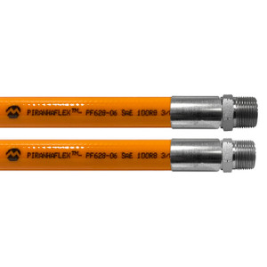 Kuriyama Piranhaflex PF628NC 3/4 in Hydraulic Hose Assembly w/ Male NPT x Swivel Male NPT Ends