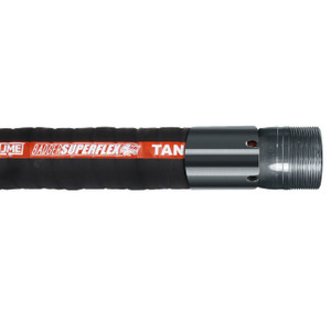 BadgerFlex 2 in. SuperFlex Fuel Transfer Hose Assembly w/ Male NPT Ends - Black
