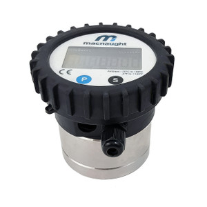 Macnaught MX25F-2SD 1 in. Flowmeter, 2.6 - 26 GPM, 2,000 PSI Alum/PPS/FKM w/Integral Digital Display, No Outputs
