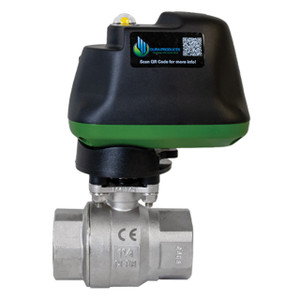 Dura DPEV-125SS 1 1/4 in. Electric Actuated Stainless Steel Ball Valve, 12V DC On/Off