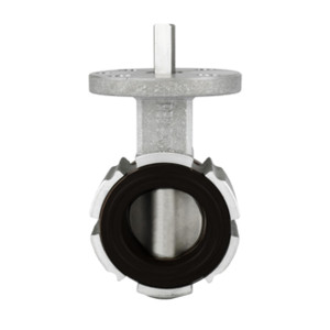 Pelican V-200-A-AL-SS-BE-02 2 in. Aluminum Butterfly Valve w/SS Stem& SS Disc, Black EPDM Seat