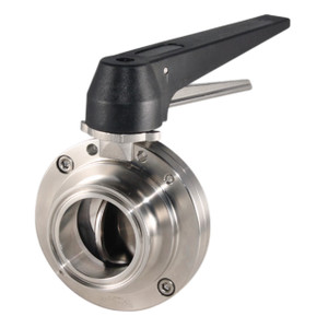 Wayland Ind. W4BFVHXTC-E-2-TP 2 in. HX SS Tri-Clamp Butterfly Valve w/ Black Plastic Trigger Handle, EPDM Seal