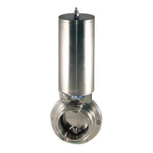 Wayland Ind. W4BFVHXTCE25SRO 2 1/2 in. 304SS Pneumatic Actuated Tri-Clamp Butterfly Valve,  Normally Open, EPDM Seal
