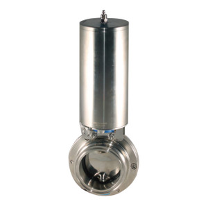 Wayland Ind. W4BFVHXTC-E-25-SRC 2 1/2 in. 304SS Pneumatic Actuated Tri-Clamp Butterfly Valve,  Normally Closed, EPDM Seal