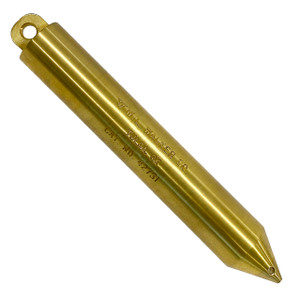 W.L. Walker 42571 20 oz. Brass Plumb Bob - Non-Graduated w/ Ampco Tip