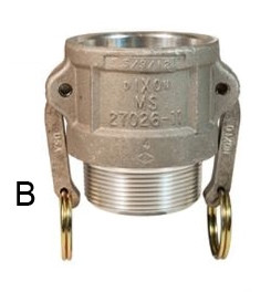Dixon 1 1/2 in. Sand Cast Aluminum Cam & Groove Couplers - Part B Female Coupler x Male NPT