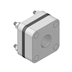 Bee Valve Bolted Tank Full Port Poly Fitting w/Recessed Cap Bolts 3 in.