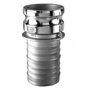 Kuriyama 2 1/2 in. Stainless Steel Quick Couplings - Part E Male Adapter x Hose Shank