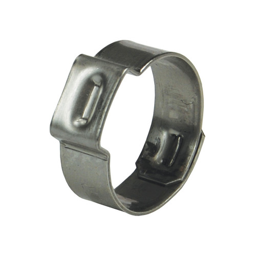 Dixon 13/16 in. 304 Stainless Steel Pinch-On Single Ear Clamp - QTY 100