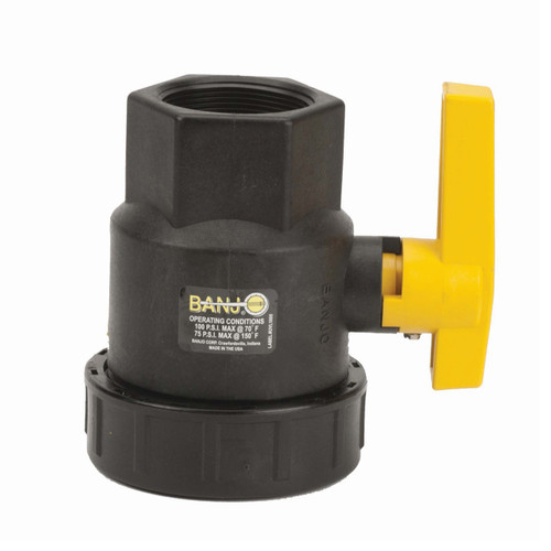 Banjo 2 in. Single Union Polypropylene Ball Valve