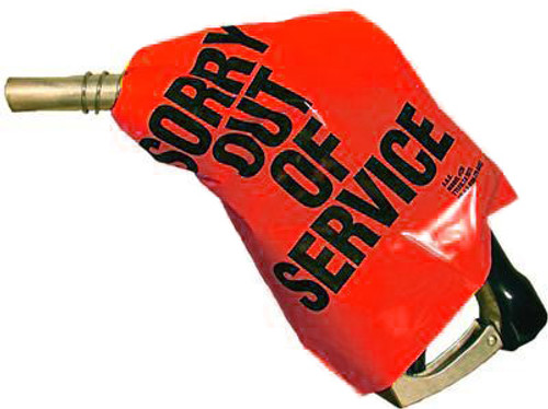 'Out of Service' Nozzle Cover (Red) - 12 Pack