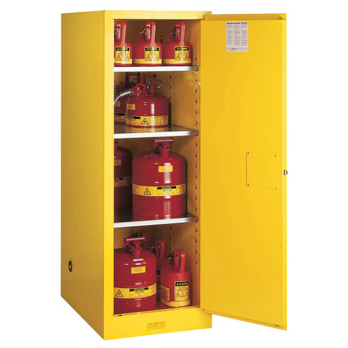 Justrite Slimline Style Sure-Grip® EX 54 Gallon Safety Cabinet - Self-Closing