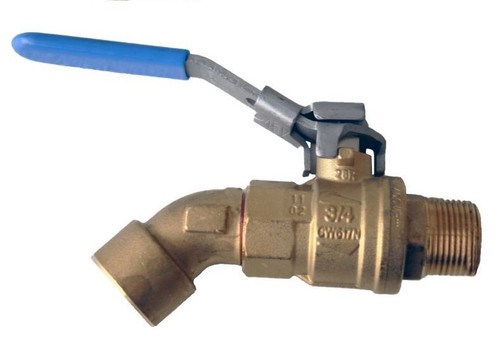 Morrison Bros. 1 in. M x 3/4 in. F Barrel Faucet Ball Valves - Angled