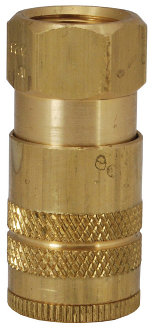 Dixon Air Chief Brass Industrial Quick-Connect Coupler 1/8 in. Female NPT x 1/4 in. Body