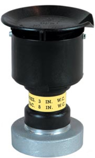 OPW 523V Pressure Vacuum Vent - 2 in. Slip- On - 12 oz/sq inch - 7,000 SCFH - Blue
