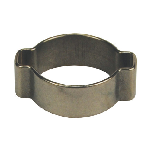 Dixon 1/4 in. 304 Stainless Steel Pinch-On Double Ear Clamp - 100 QTY