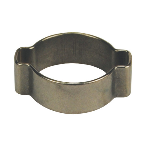 Dixon 19/32 in. 304 Stainless Steel Pinch-On Double Ear Clamp - 100 QTY