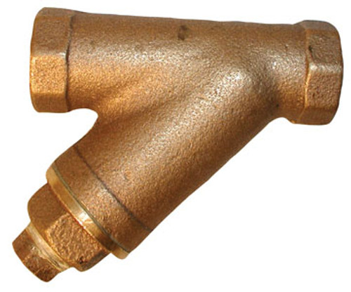 Matco Norca 1 1/4 in. Cast Bronze Y-Strainer w/ Brass Plugs - 20 Mesh