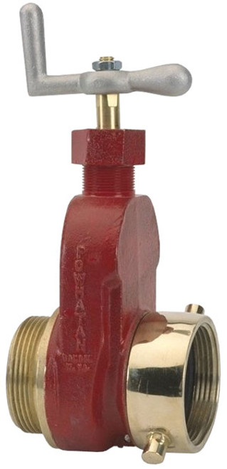 Dixon 2 1/2 in. NH(NST) x 2 1/2 in. NPSH Brass Single Hydrant Gate Valves w/ Speed Handle