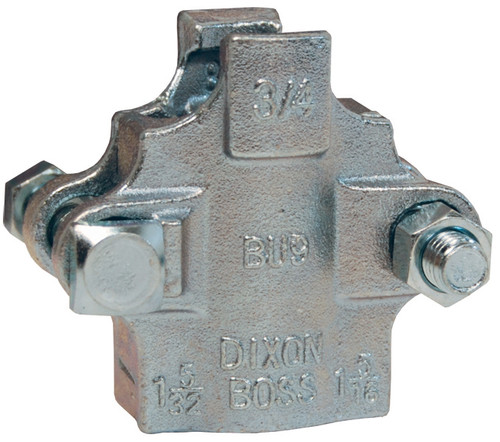 Dixon Boss BD Clamp 1/4 in. Hose ID Cast Carbon Steel 2-Bolt Type