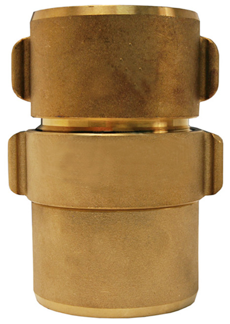 Dixon Powhatan 1 1/2 in. NH (NST) Brass Expansion Ring Rocker Lug Coupling for Single Jacket - 1 13/16 in. Bowl Size